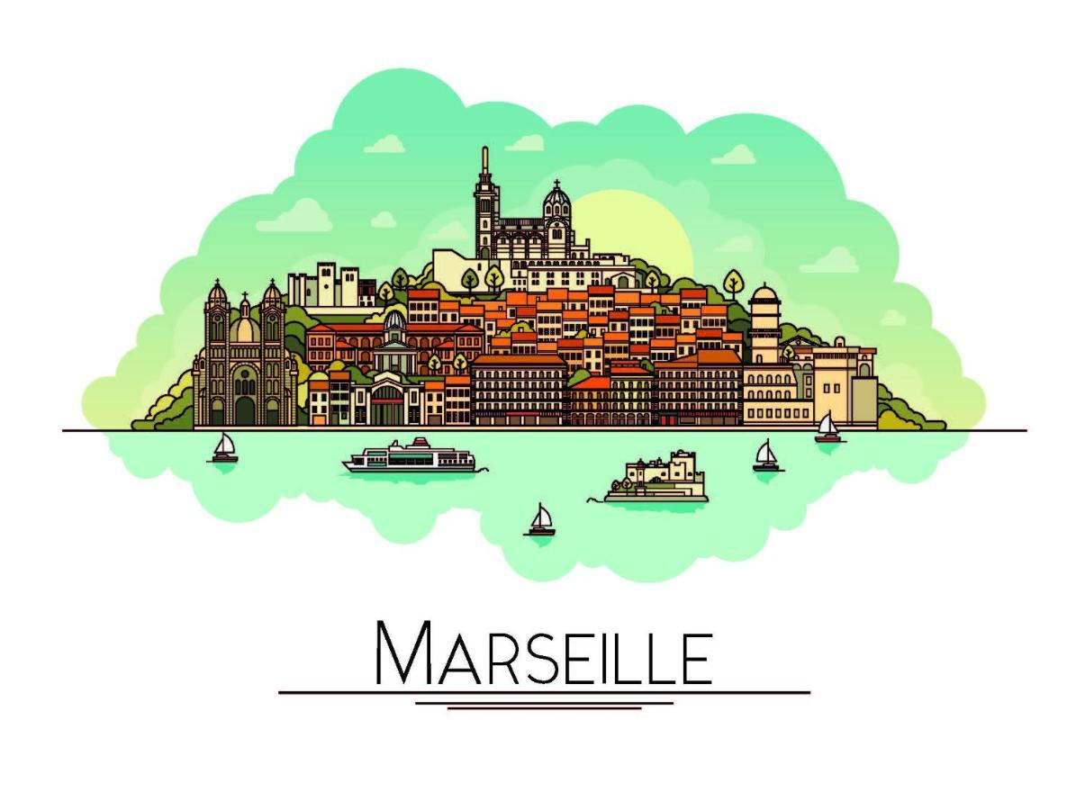 Ferienwohnung Boulevard De La These Marseilles Exterior foto